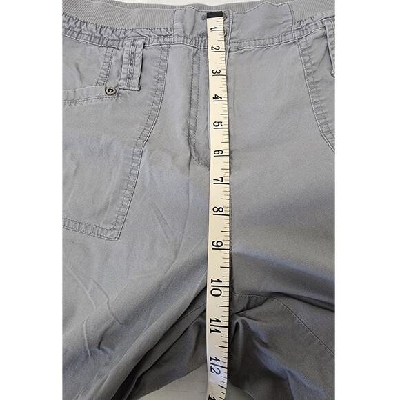 Laura Ashley Gray Cargo Pants Womens size 4 Utility Multi Pocket Casual - Picture 4 of 12